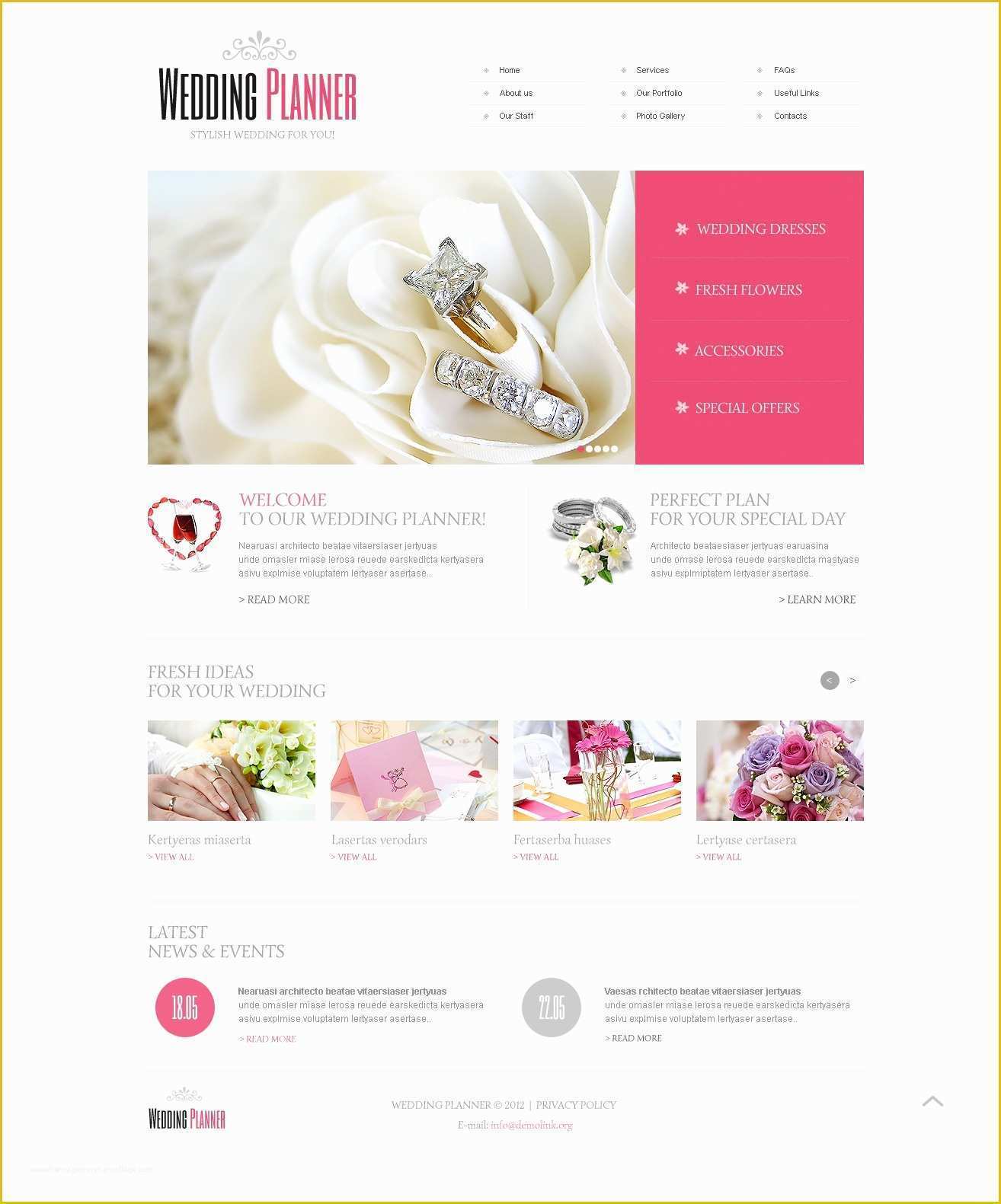 Indian Wedding Planner Website Templates Free Download Of Wedding Planner Website Template