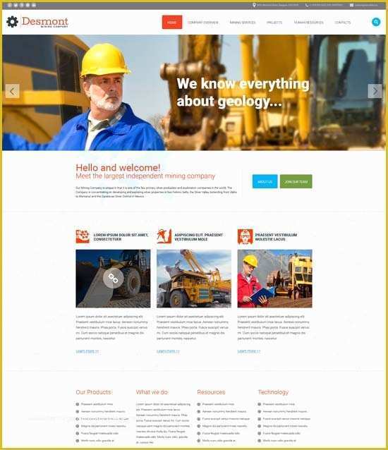 Industrial Responsive Website Templates Free Download Of 20 Best Industrial Website Templates 2016 Designsmag