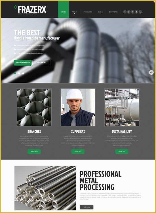 Industrial Responsive Website Templates Free Download Of 80 Best Industrial Website Templates Free & Premium