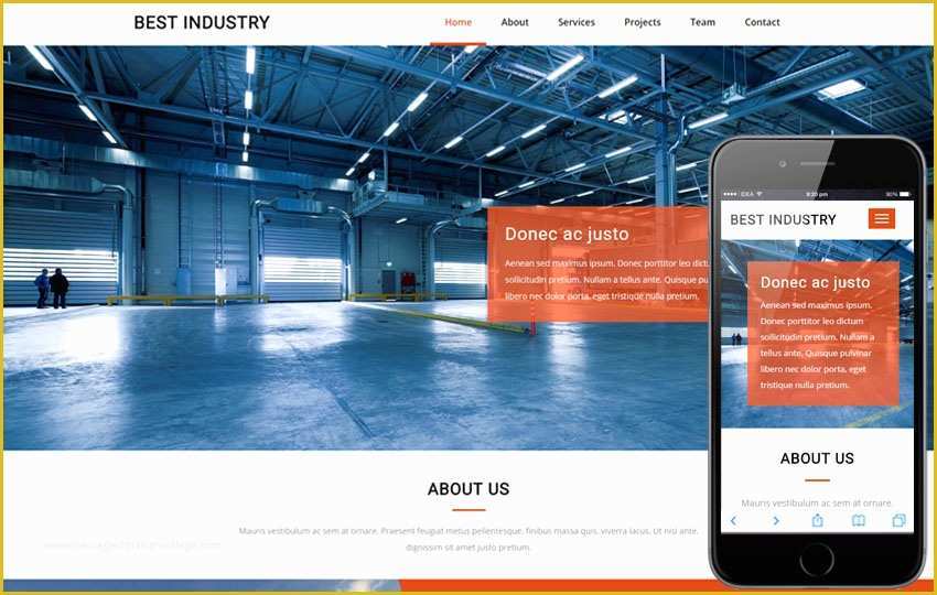 Industrial Responsive Website Templates Free Download Of Best Industry An Industrial Flat Bootstrap Responsive Web