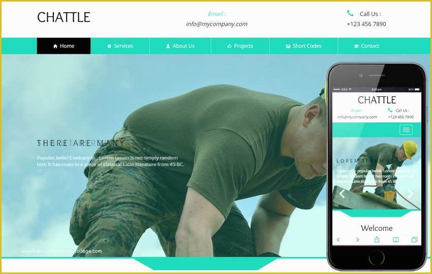 Industrial Responsive Website Templates Free Download Of Chattle A Industrial Category Flat Bootstrap Responsive