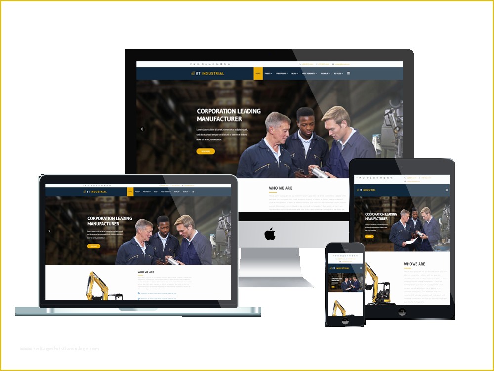 Industrial Responsive Website Templates Free Download Of Et Industrial – Free Responsive Industrial Joomla