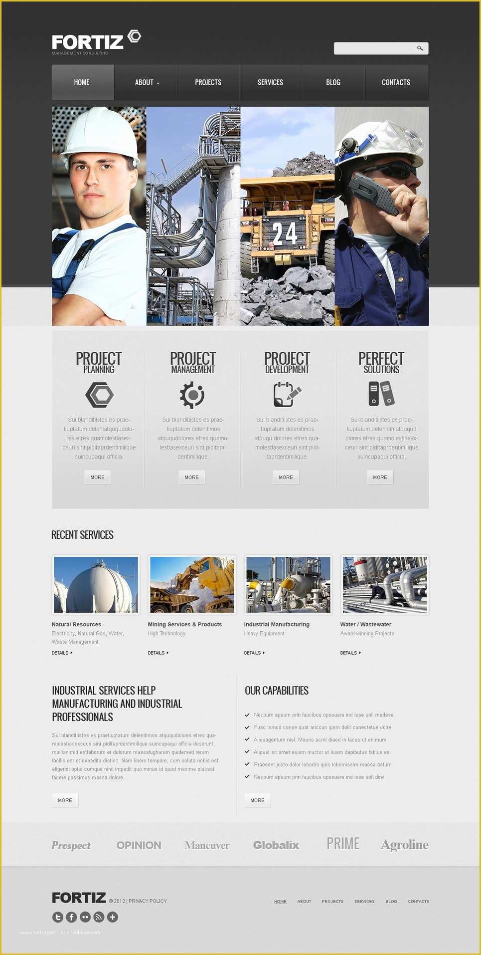 Industrial Responsive Website Templates Free Download Of Industrial Responsive Website Template