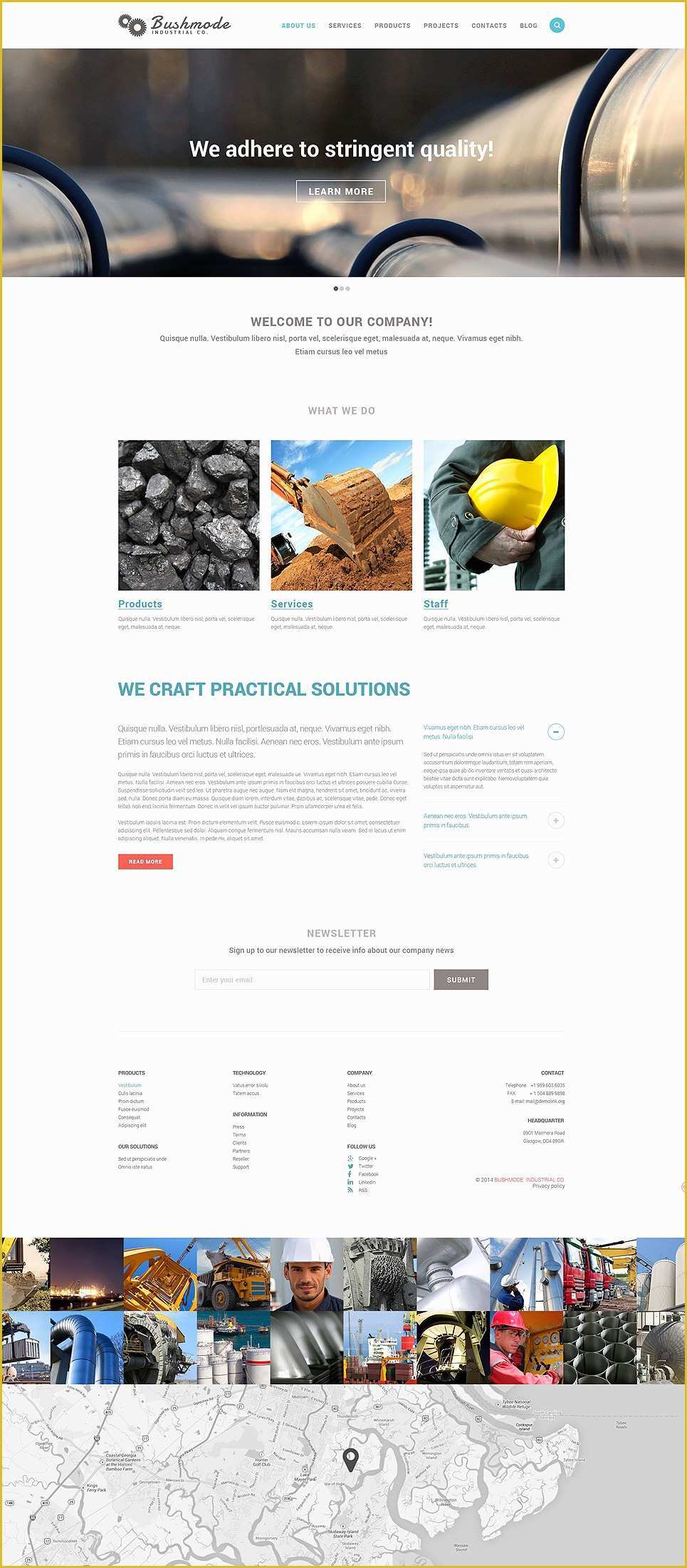 Industrial Responsive Website Templates Free Download Of Industrial Responsive Website Template