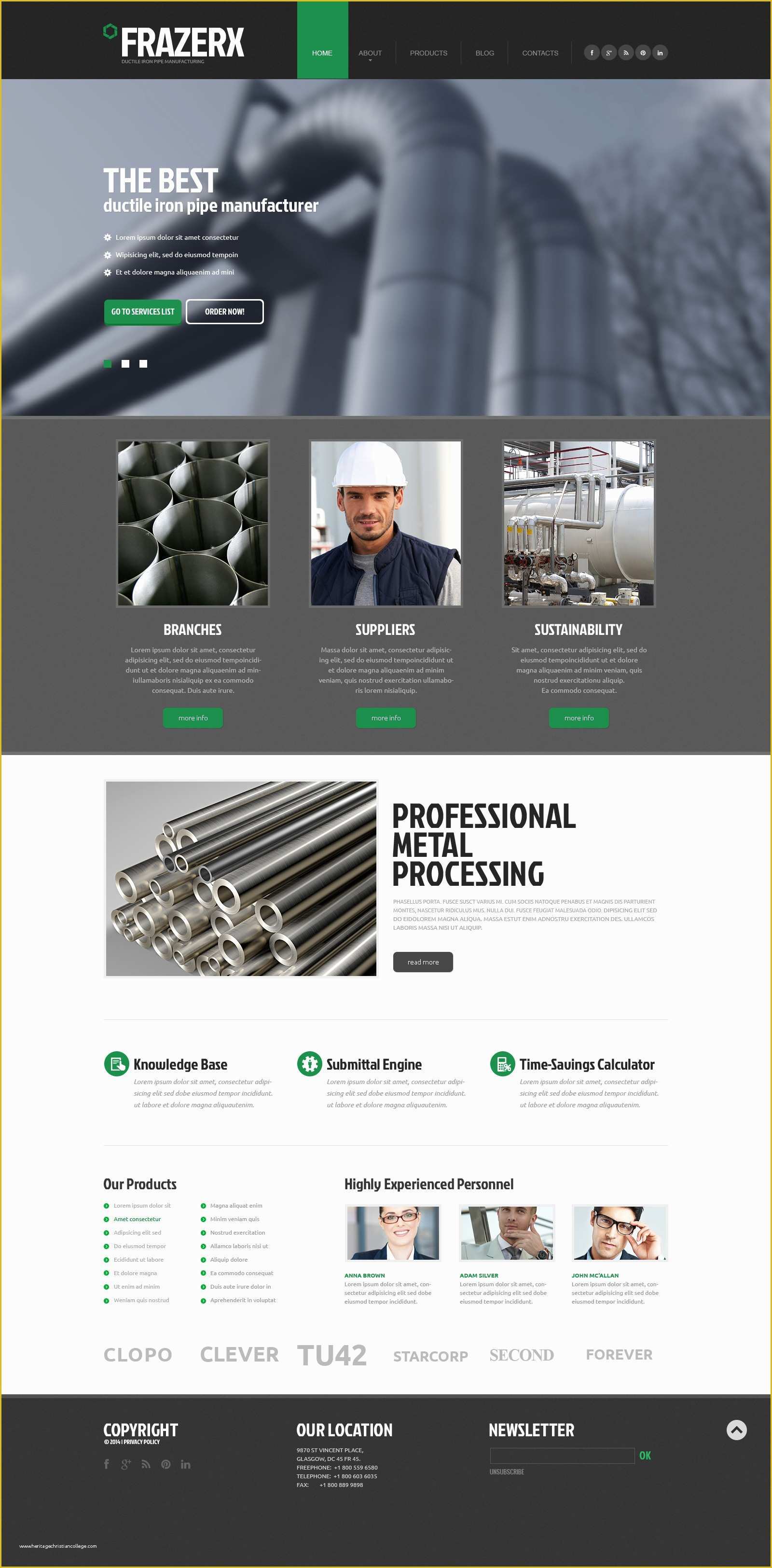 Industrial Responsive Website Templates Free Download Of Industrial Responsive Website Template