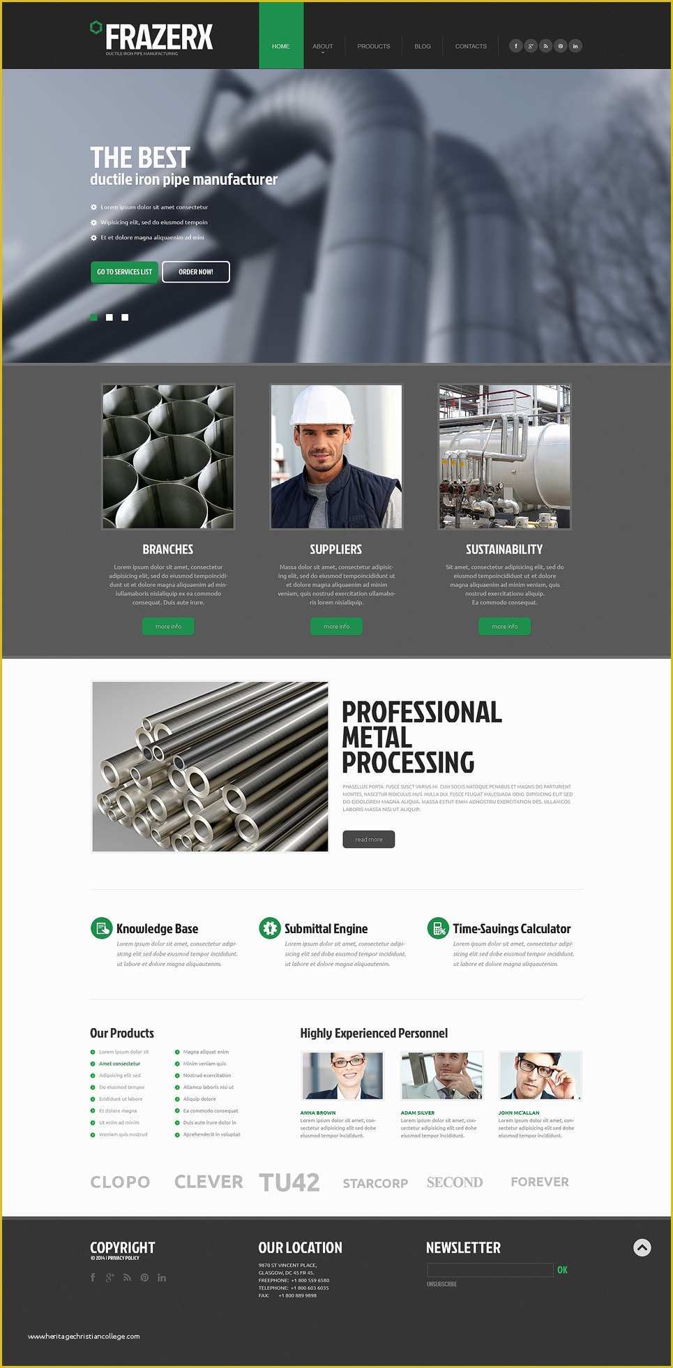 Industrial Responsive Website Templates Free Download Of Industrial Responsive Website Template