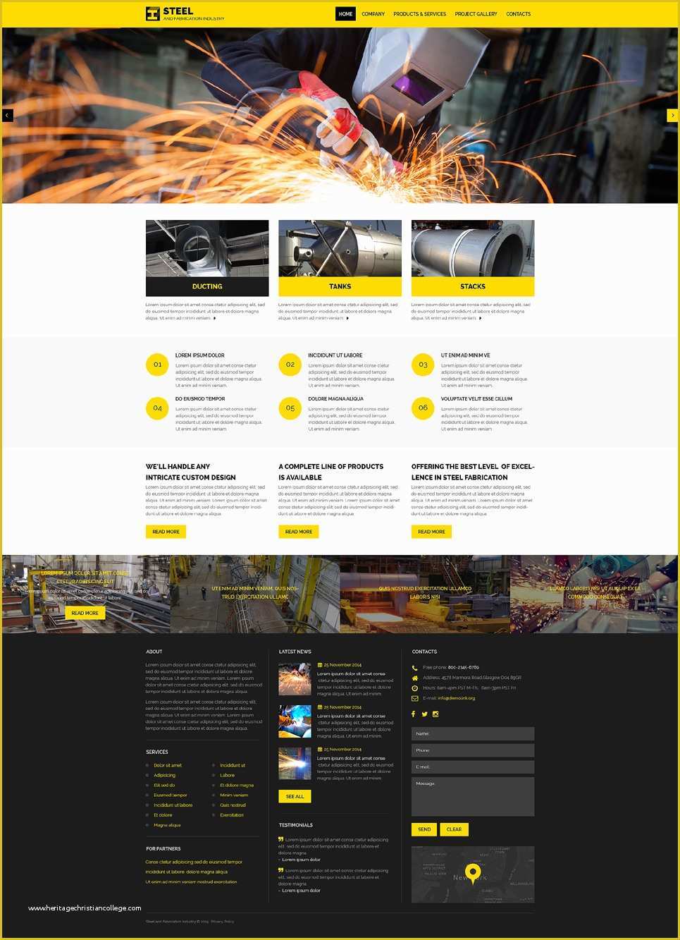 Industrial Responsive Website Templates Free Download Of Industrial Responsive Website Template