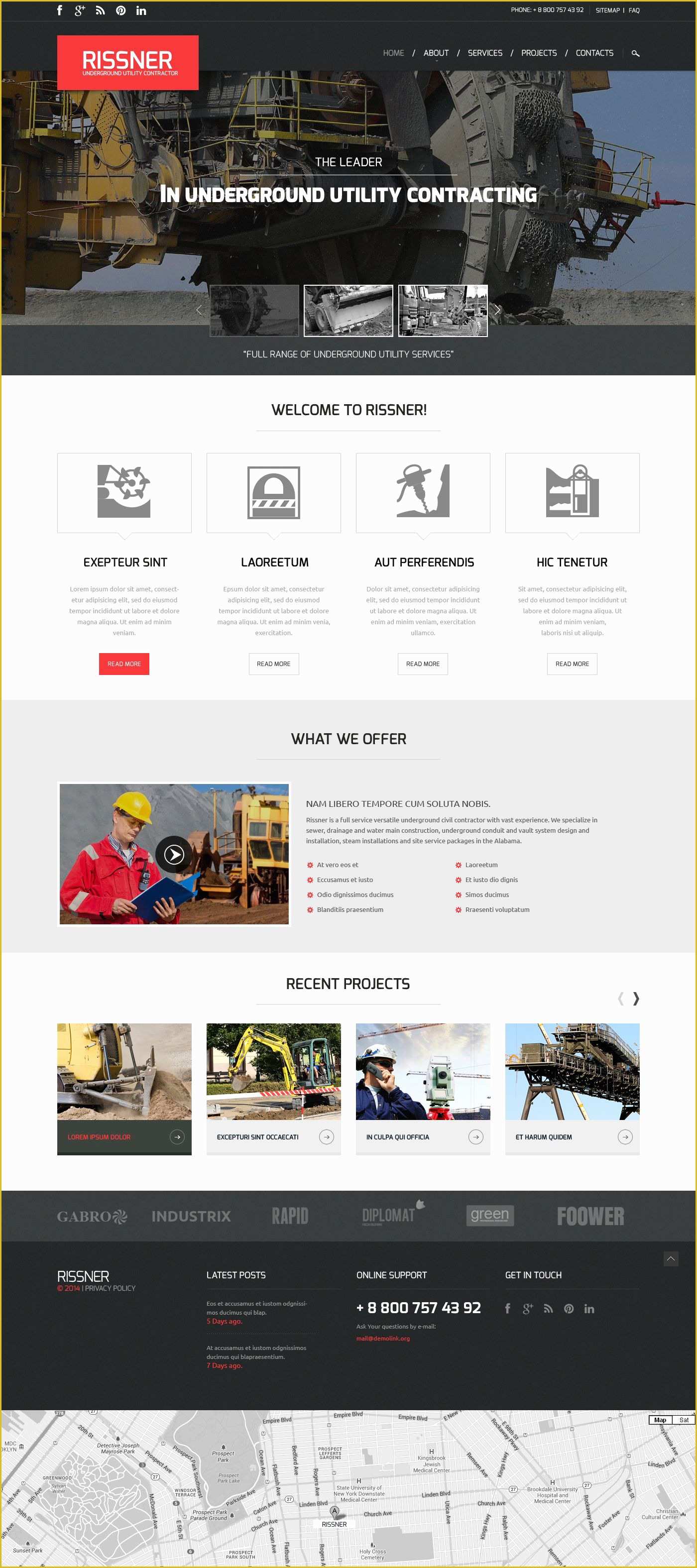 Industrial Responsive Website Templates Free Download Of Industrial Responsive Website Template