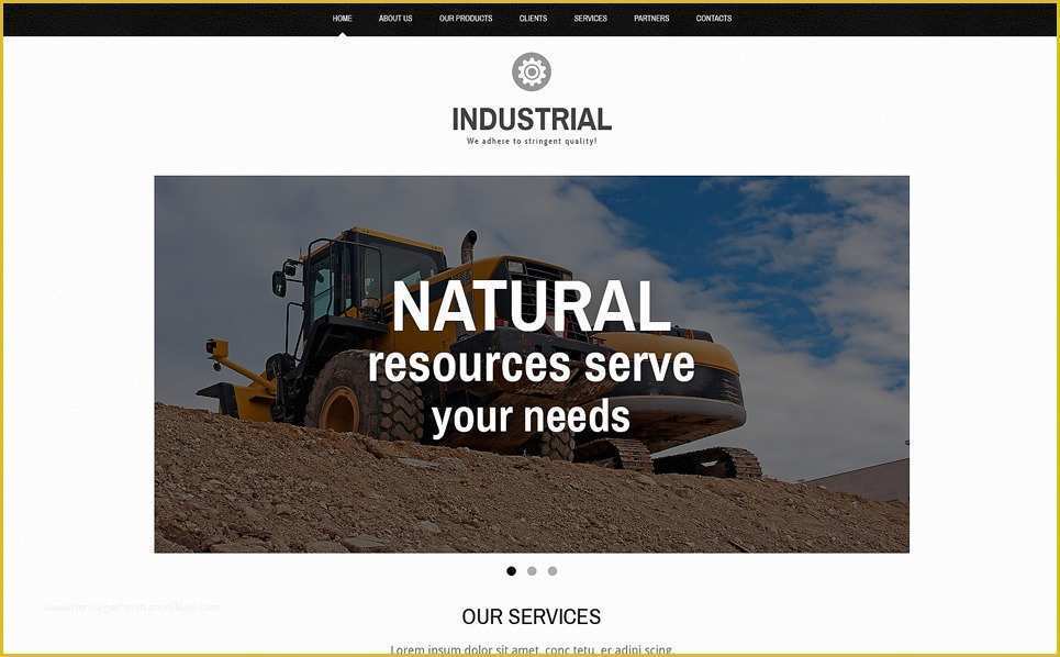 Industrial Responsive Website Templates Free Download Of Industrial Responsive Website Template