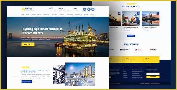 Industrial Responsive Website Templates Free Download Of Industrial Website Template Responsive HTML5 — Fshore by