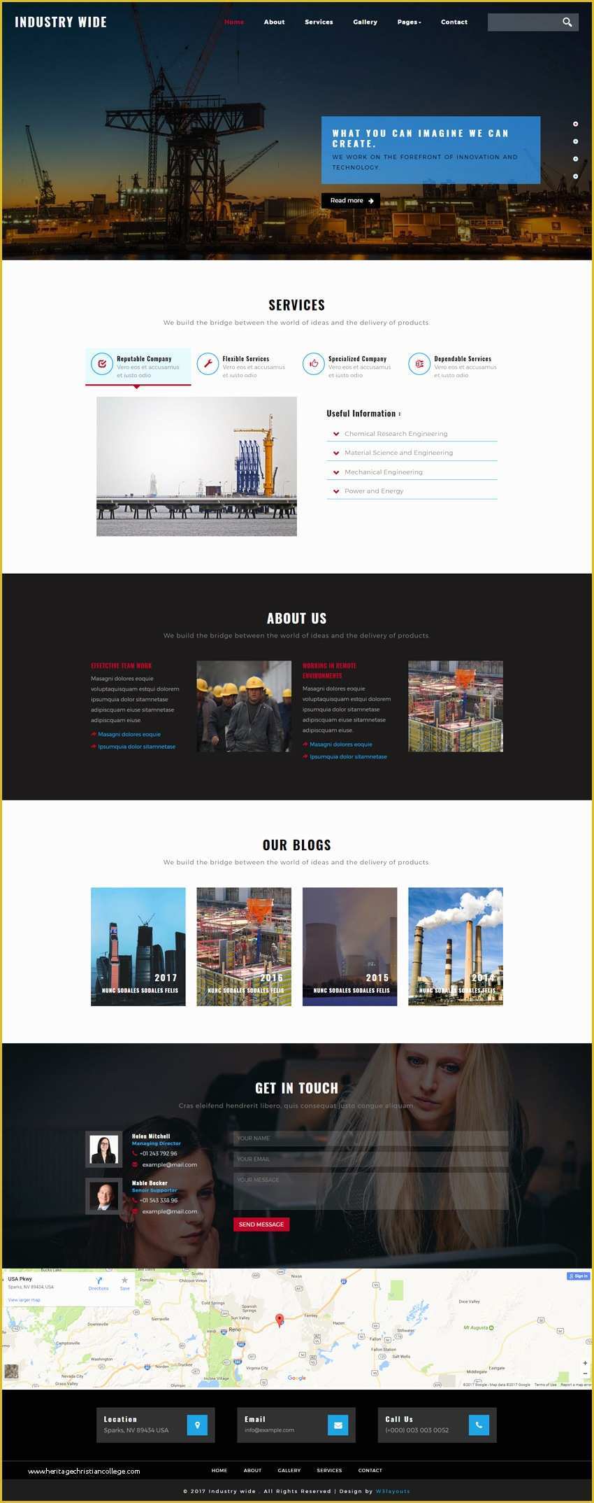 Industrial Responsive Website Templates Free Download Of Industry Wide An Industrial Category Bootstrap Responsive