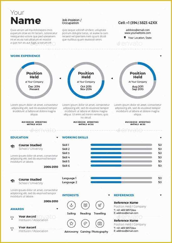 Infographic Resume Template Free Of 31 Infographic Resume Templates [download Free & Premium]