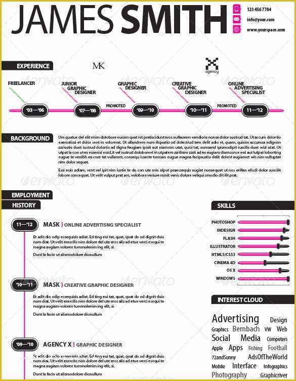 Infographic Resume Template Free Of 33 Infographic Resume Templates Free Sample Example