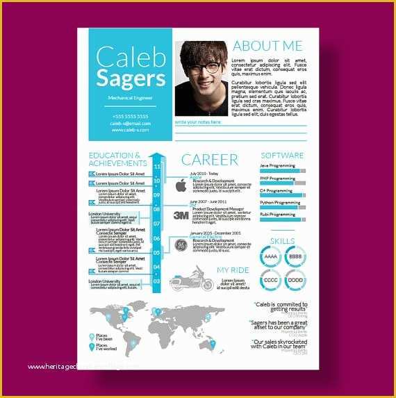 Infographic Resume Template Free Of 33 Infographic Resume Templates Free Sample Example