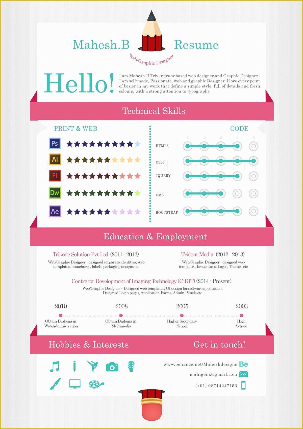Infographic Resume Template Free Of 55 Amazing Graphic Design Resume Templates to Win Jobs
