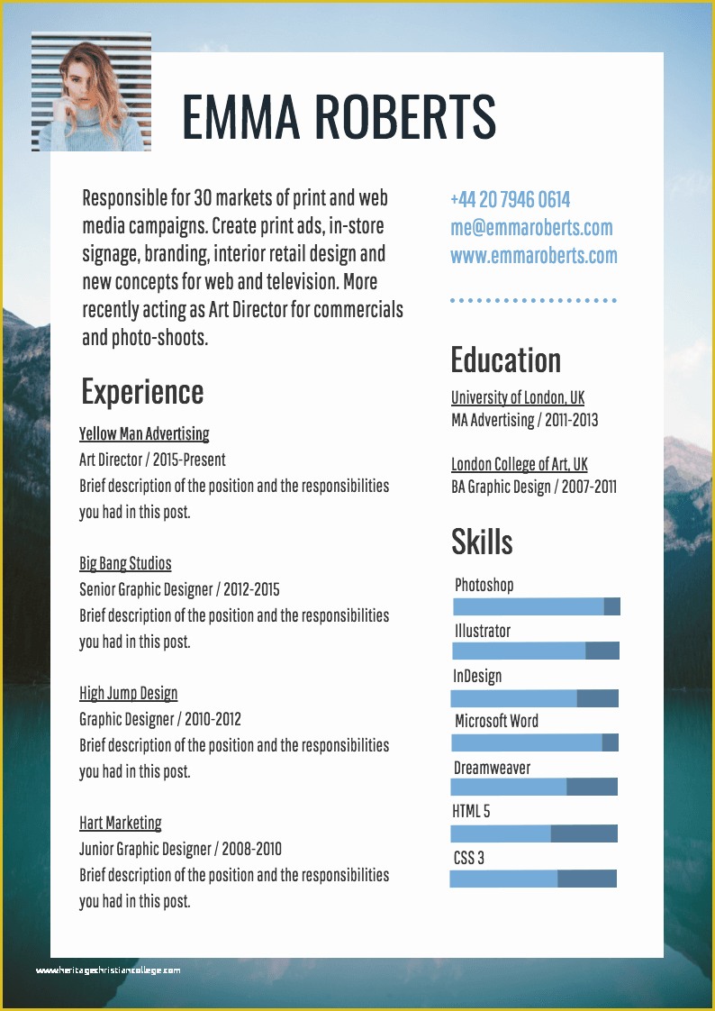 Infographic Resume Template Free Of Infographic Resume Template Venngage