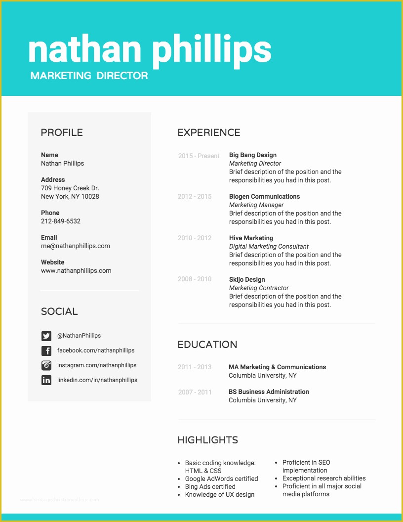 Infographic Resume Template Free Of Infographic Resume Template Venngage