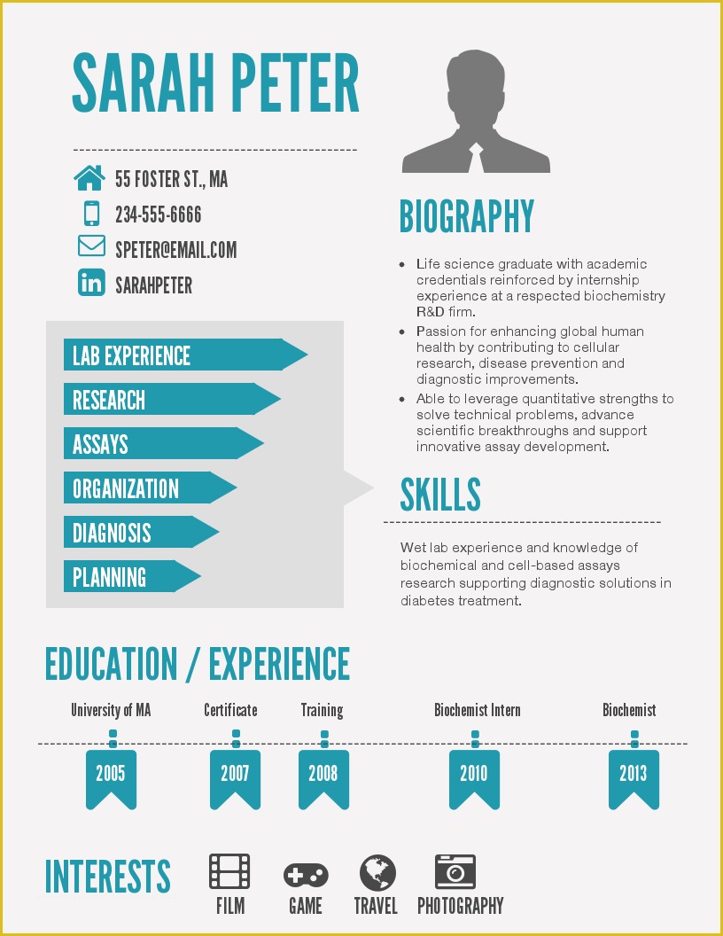 Infographic Resume Template Free Of Infographic Resume Template Venngage