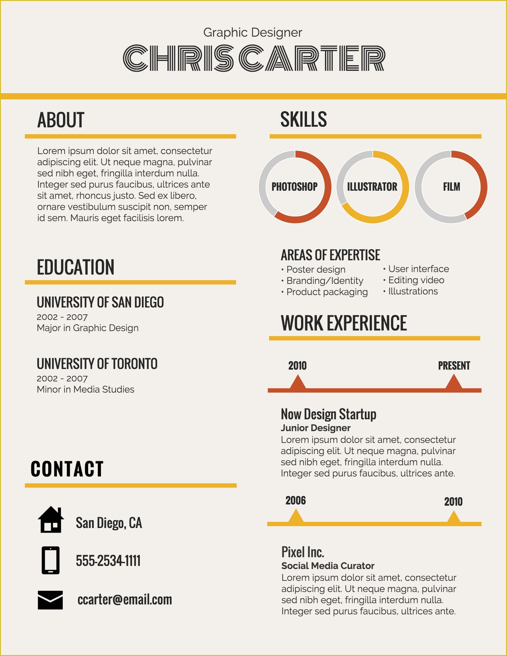 Infographic Resume Template Free Of Infographic Resume Template Venngage