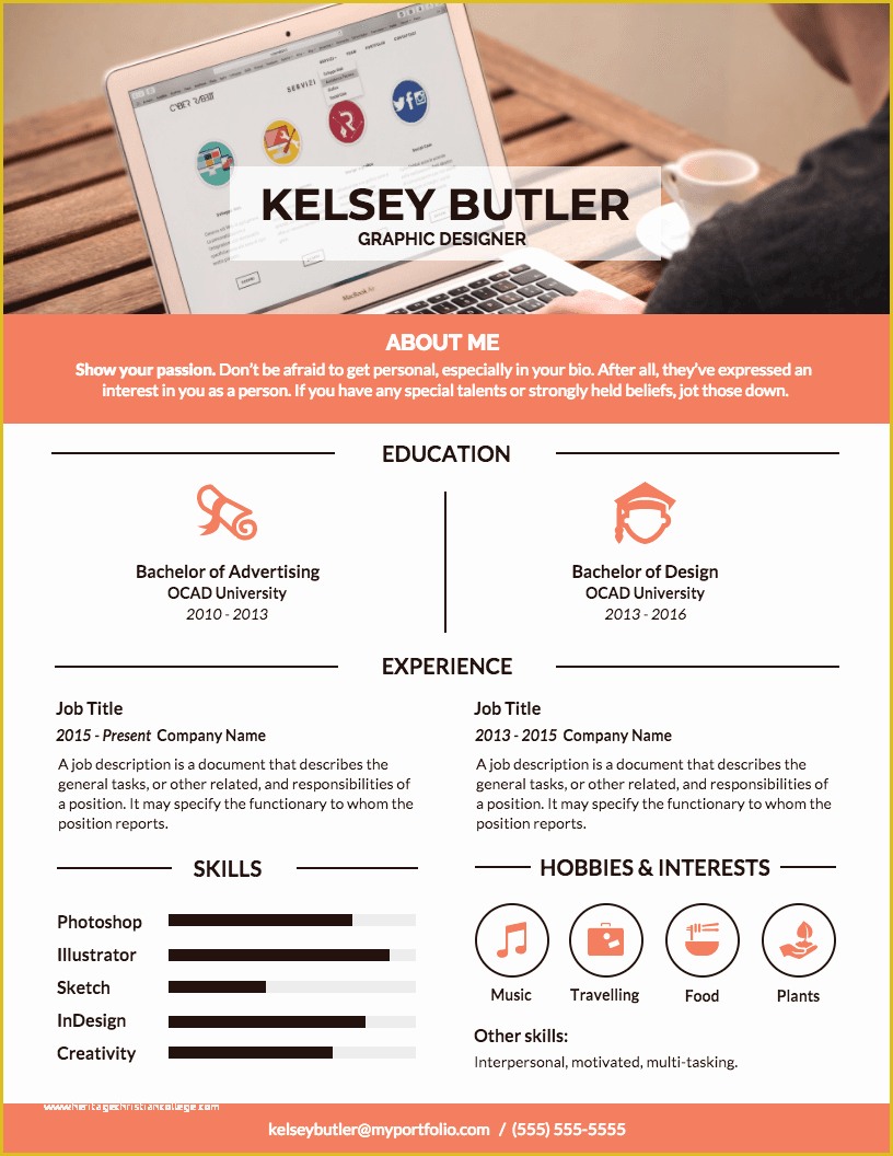 61 Infographic Resume Template Free