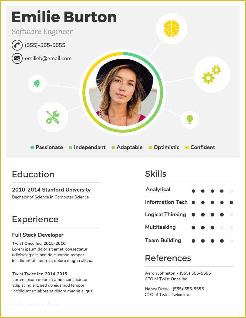 Infographic Resume Template Word Free Download Of Infographic Resume Template Venngage