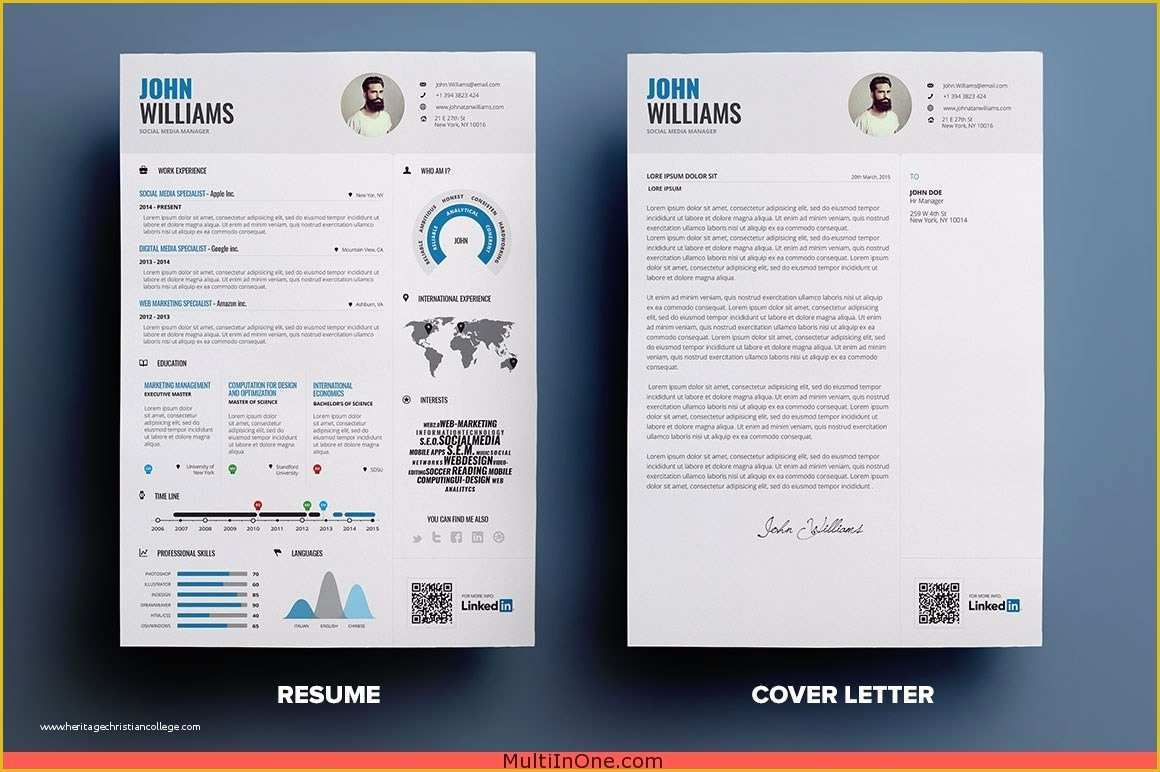 Infographic Resume Template Word Free Download Of Infographic Resume Word & Indesign Vol 1 Free Download