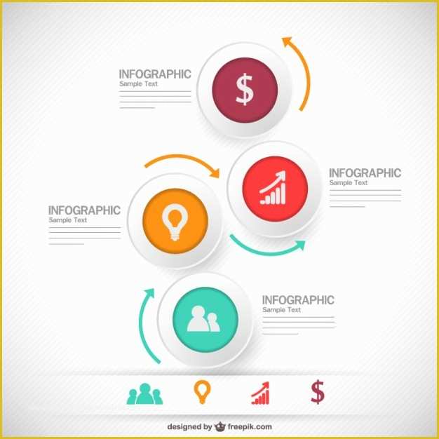 Infographic Template Free Download Of Business Infographic with Arrows Vector