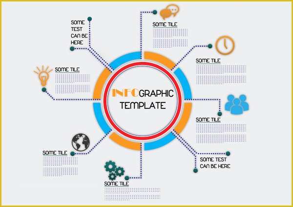 Infographic Template Free Download Of Circle Process Infographics Free Vector 10 731