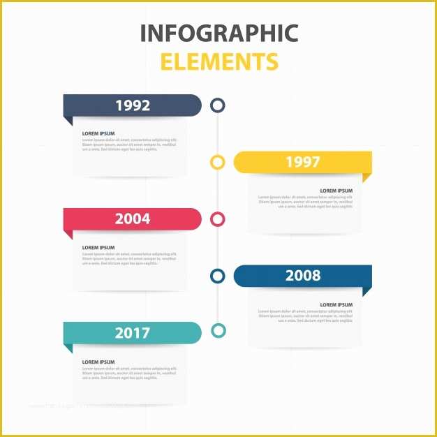 Infographic Template Free Download Of Infographic Template with Yearly Info Vector