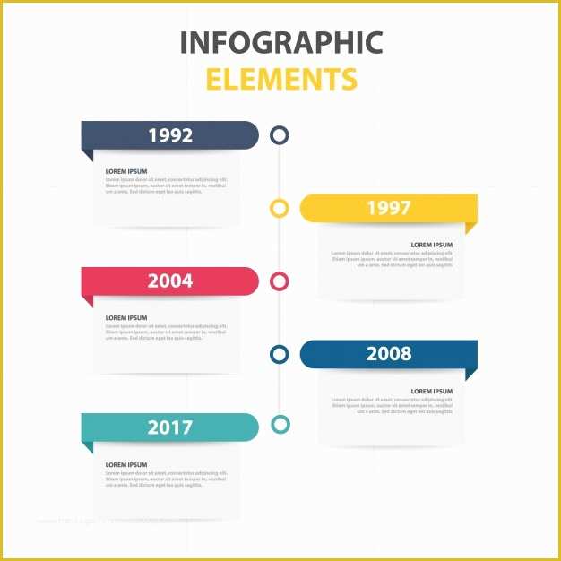 Infographic Template Free Download Of Infographic Template with Yearly Info Vector