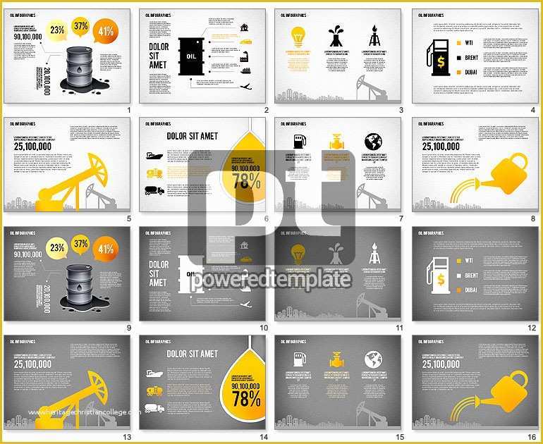 Infographic Template Free Download Of Oil Infographics Presentation Template for Powerpoint