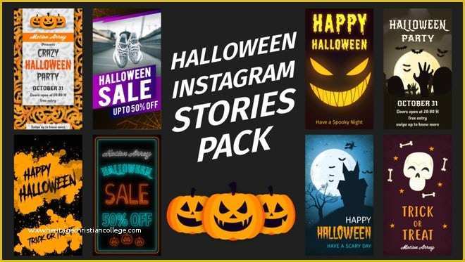 Instagram Stories after Effects Template Free Of Halloween Instagram Stories after Effects Templates