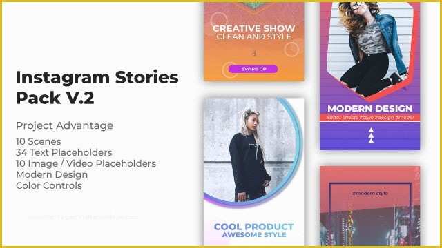 Instagram Stories after Effects Template Free Of Instagram Stories Pack V 2 after Effects Templates