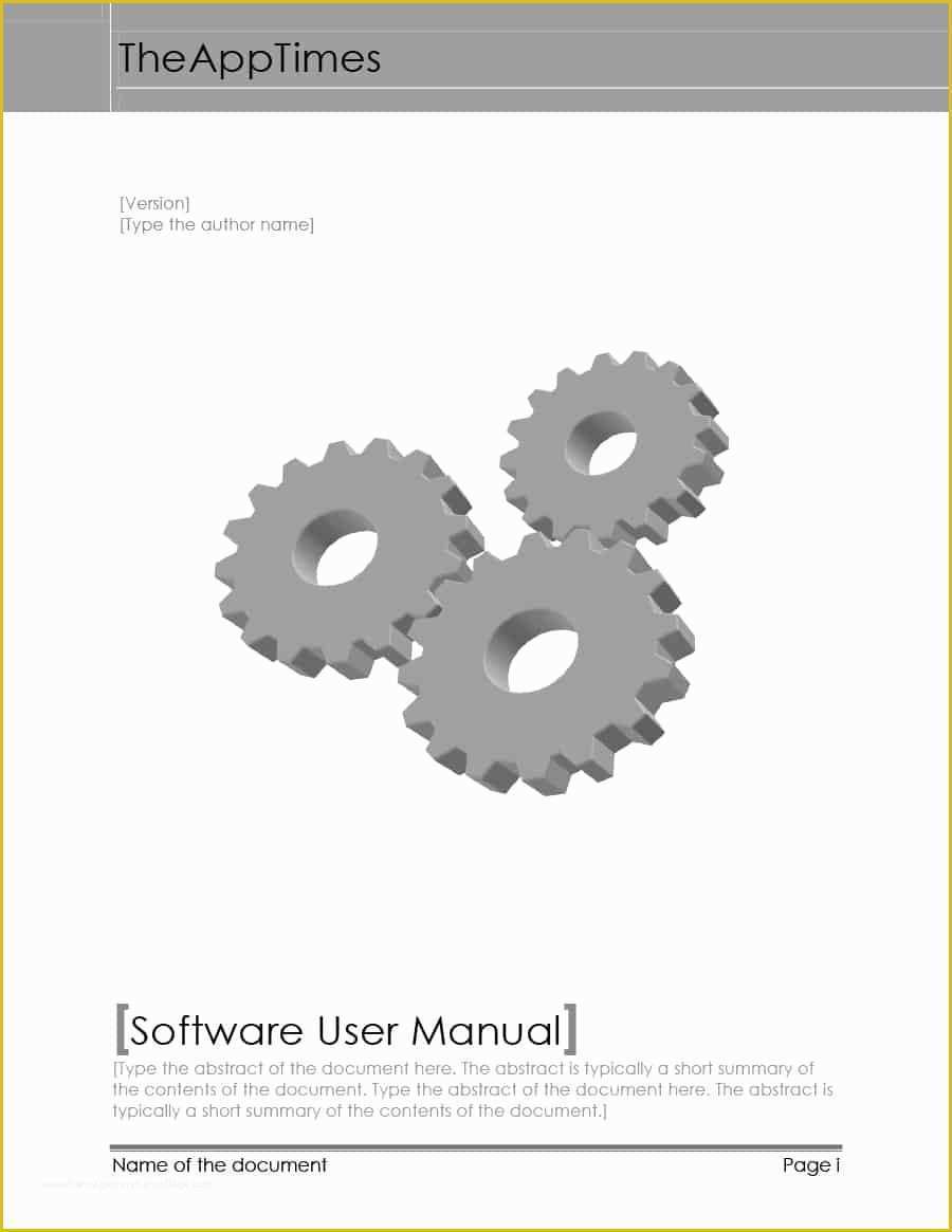 Instruction Manual Template Free Download Of 40 Free Instruction Manual Templates [operation User Manual]