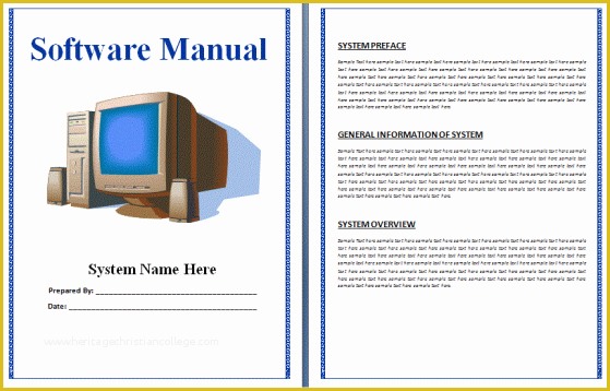 Instruction Manual Template Free Download Of 8 User Manual Templates Word Excel Pdf formats