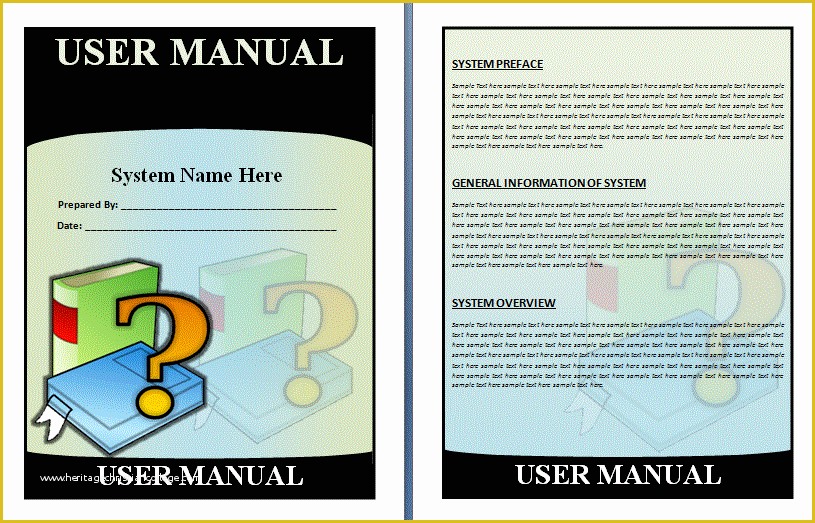 Instruction Manual Template Free Download Of Download Sample User Manual Template Free