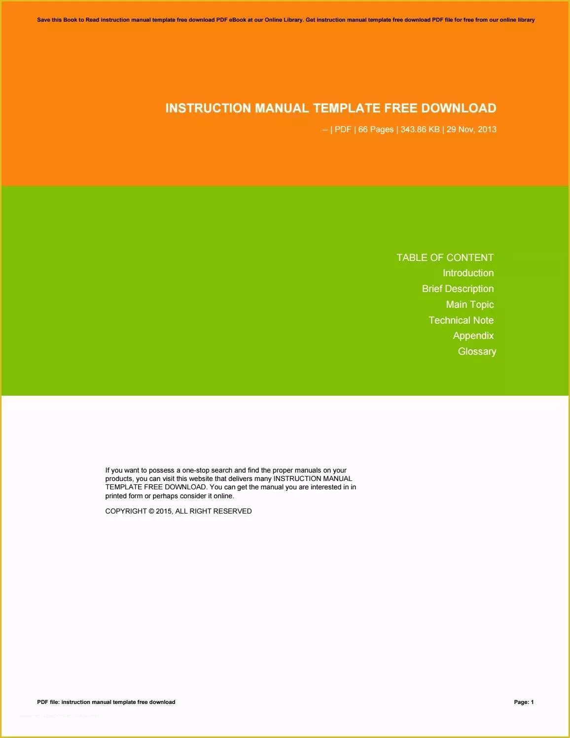 Instruction Manual Template Free Download Of Instruction Manual Template Free by Mail2232 issuu