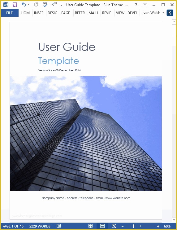 Instruction Manual Template Free Download Of Technical Writing Templates Ms Word Excel Visio