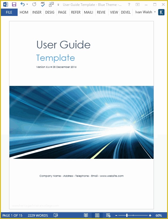 Instruction Manual Template Free Download Of User Guide Tutorial 
