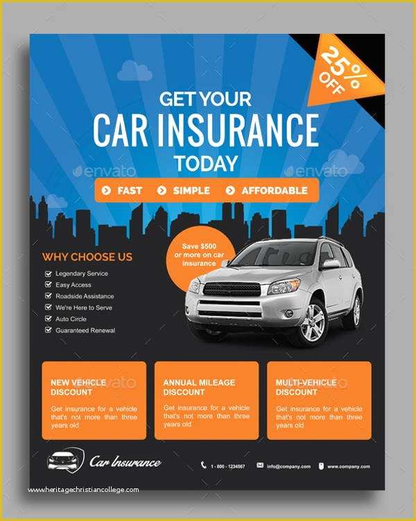 Insurance Flyer Templates Free Of 9 Insurance Flyers Printable Psd Ai Vector Eps format