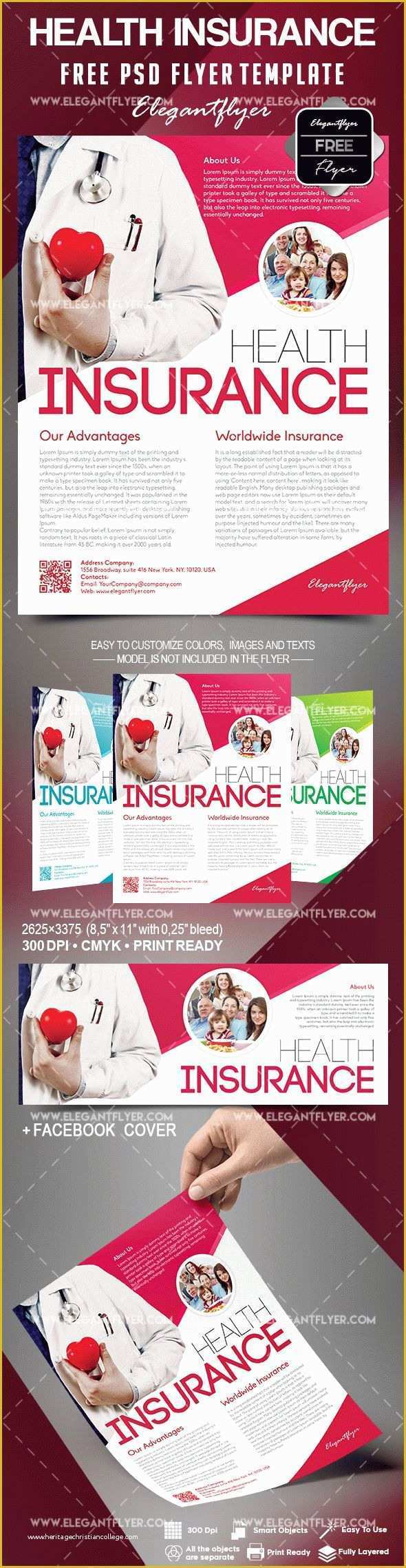 Insurance Flyer Templates Free Of Free Health Insurance Flyer Template – by Elegantflyer