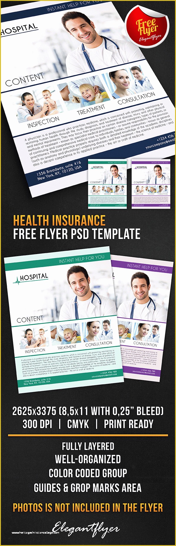 Insurance Flyer Templates Free Of Health Insurance Free Flyer Psd Template