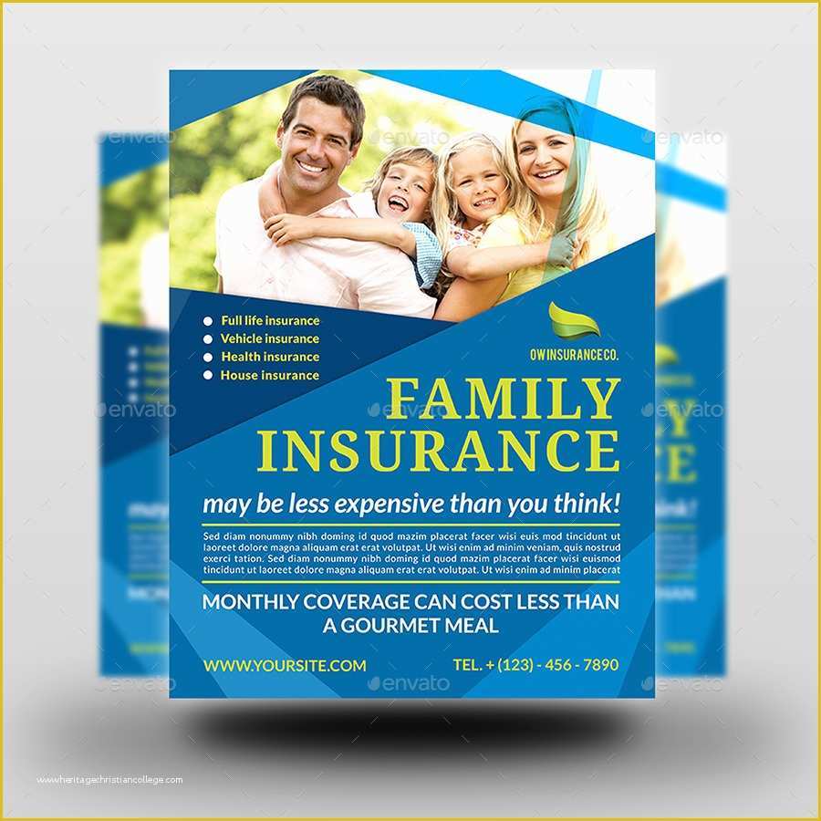 Insurance Flyer Templates Free Of Insurance Flyer Template by Ow