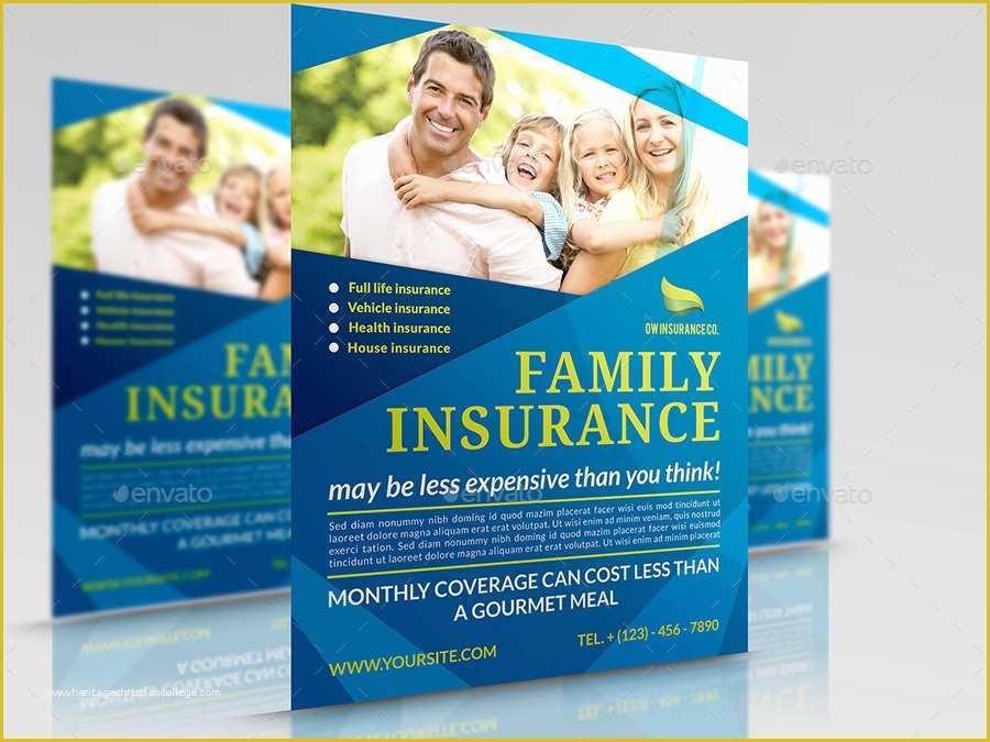 Insurance Flyer Templates Free Of Insurance Flyer Template by Ow