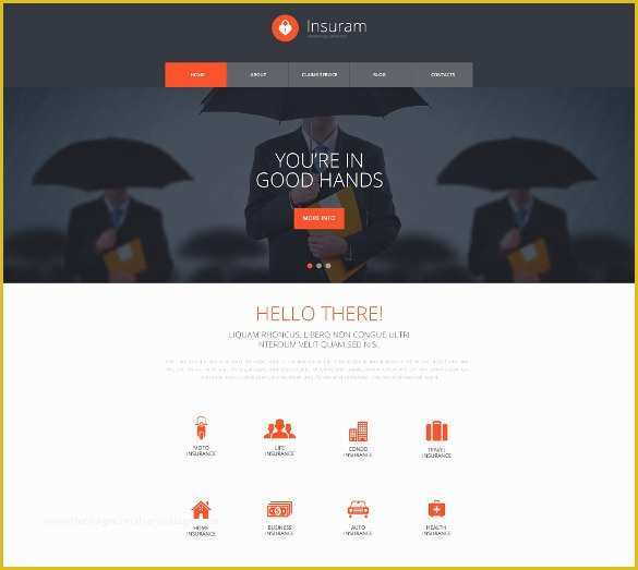 Insurance Responsive Website Template Free Download Of 26 Insurance Website themes & Templates