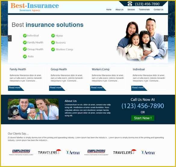 Insurance Responsive Website Template Free Download Of 26 Insurance Website themes & Templates