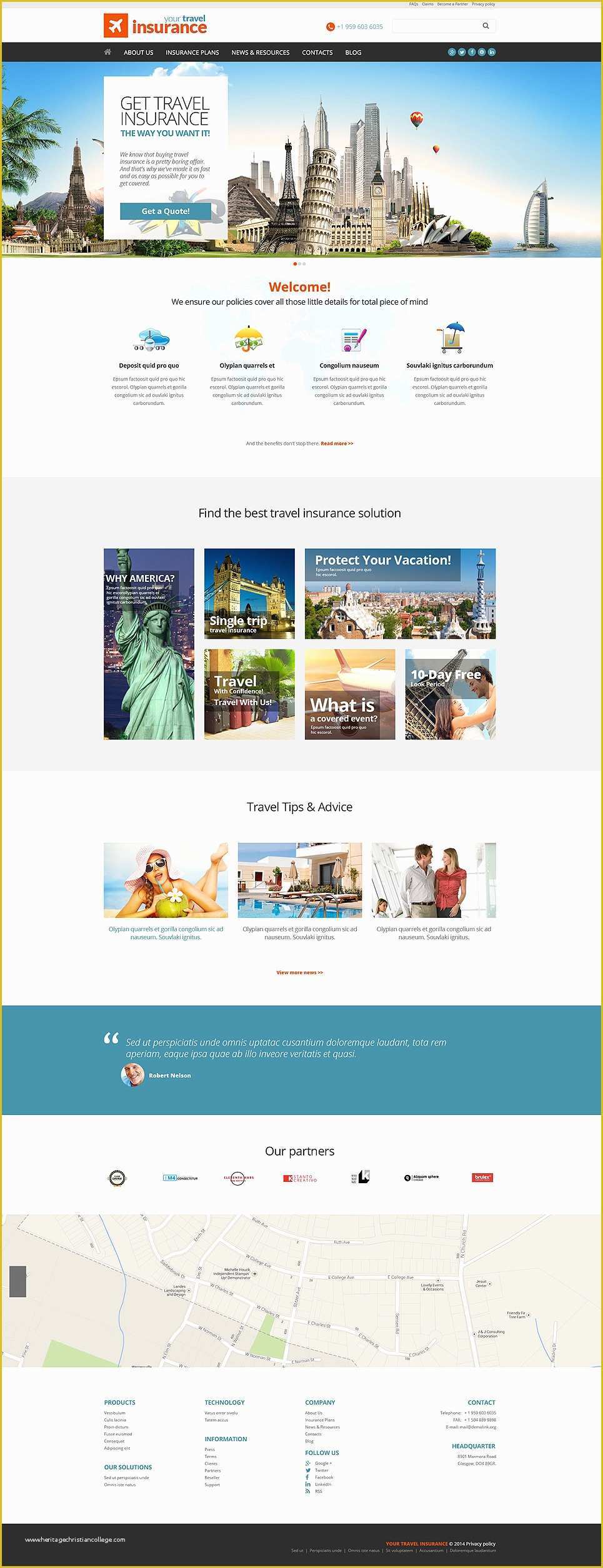 Insurance Responsive Website Template Free Download Of Insurance Responsive Website Template