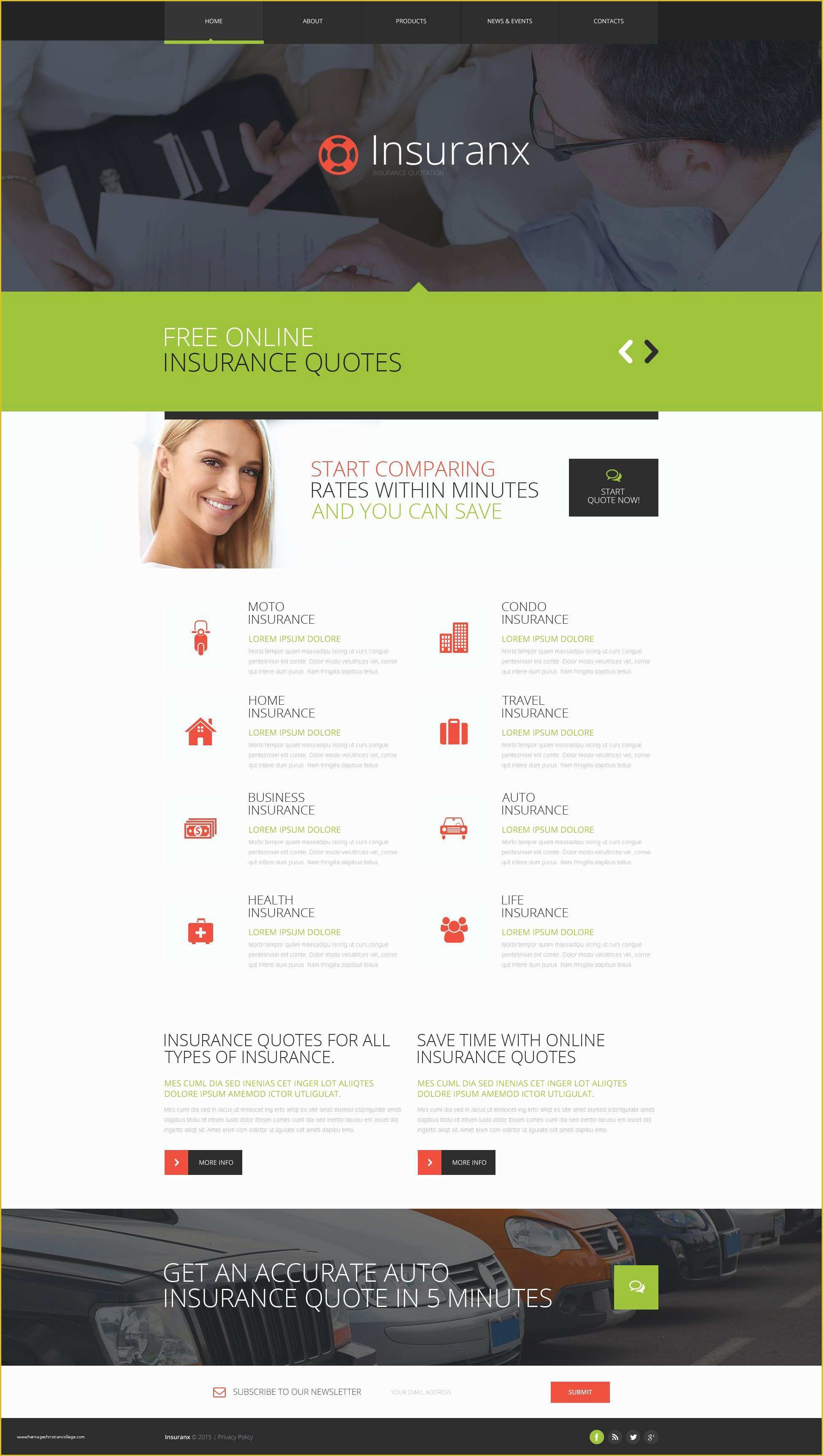 Insurance Responsive Website Template Free Download Of Insurance Responsive Website Template