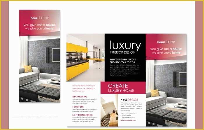 Interior Design Brochure Template Free Of Free Interior Design Newsletter Templates