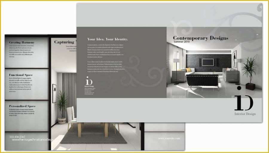 Interior Design Brochure Template Free Of Half Fold Brochure Template